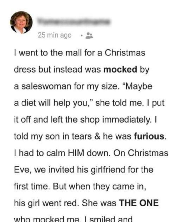 One sales woman humiliates a customer for her plus size and meets her at her boyfriend’s family house days later