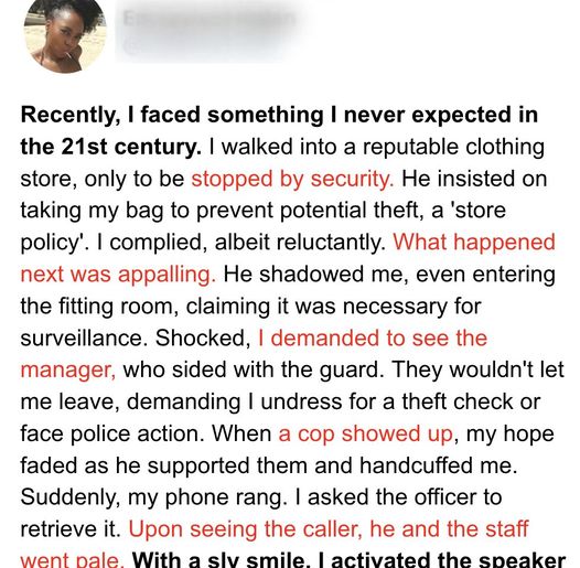 Rude Cop Forced Innocent Woman to Undress at the Store, She Made Him Regret It