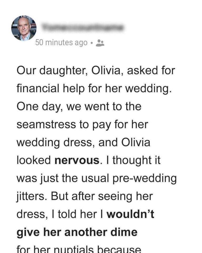 I Told My Daughter I Wouldn’t Spend Another Dime for Her Wedding upon Seeing Her Dress