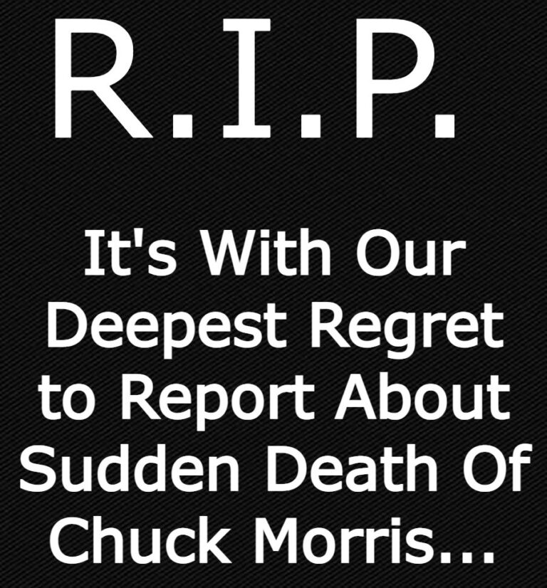 It’s With Our Deepest Regret to Report About Sudden Death Of Chuck Morris