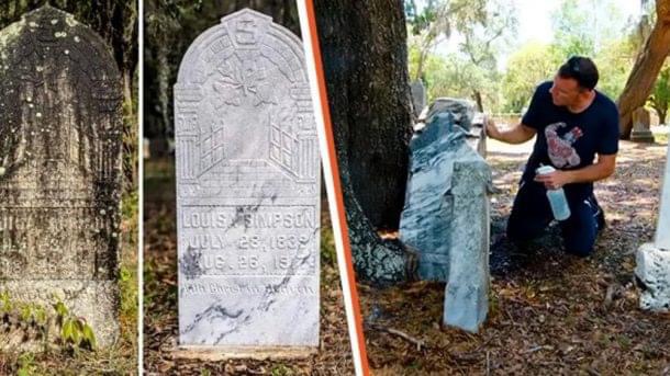 Man Spends His Days off Cleaning Forgotten Veterans’ Tombstones and Honoring Their Stories