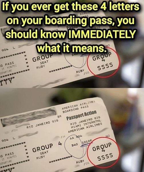 What Does ‘SSSS’ On Your Boarding Pass Mean?