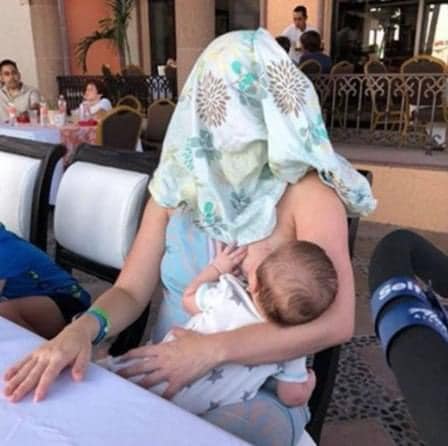 A Texas mother breastfeeds her newborn son in a restaurant before a stranger begs her to do something unbelievable.