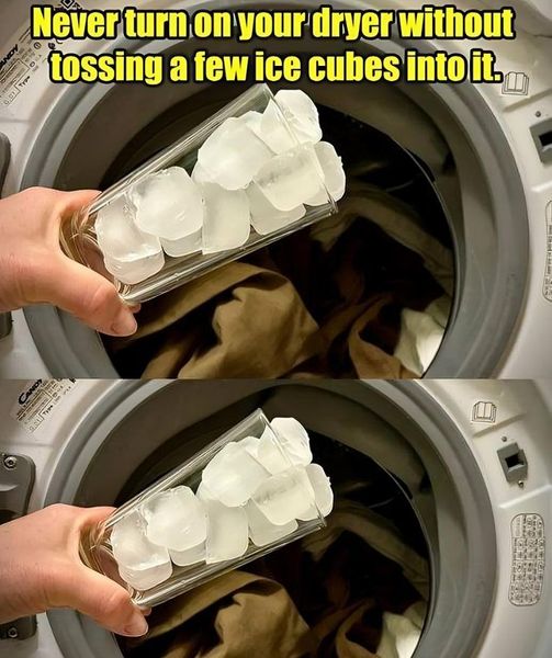 .The Benefits Of Putting Ice Cubes In Your Dryer