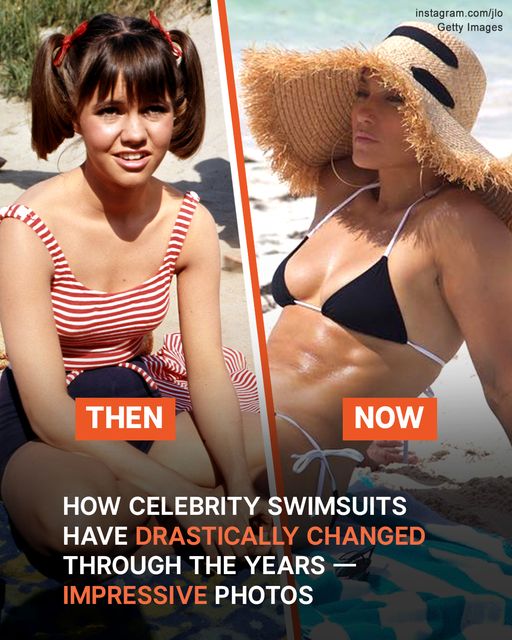 How Celebrity Swimsuits Have Drastically Changed through the Years: — Impressive Photo Timeline