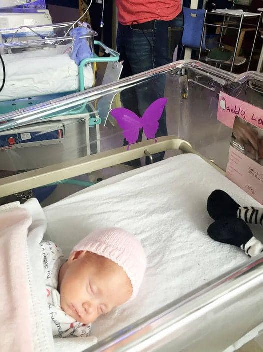 If you see a purple butterfly sticker near a newborn, you need to know what it means