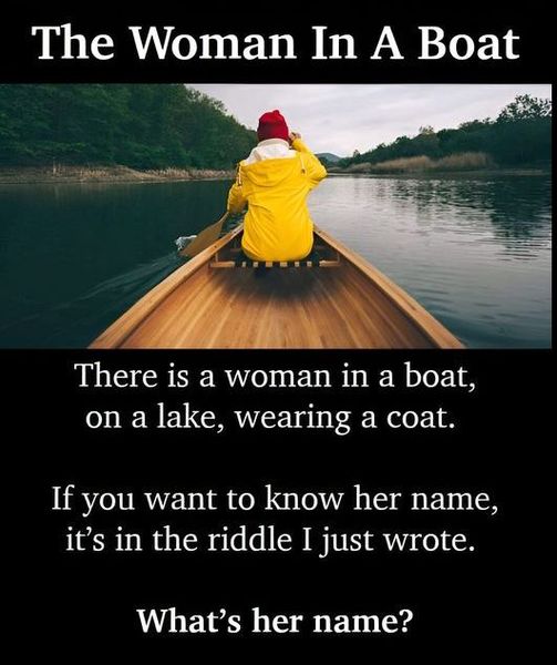 There’s a Woman in a Boat Riddle: Try to Solve the Viral Riddle