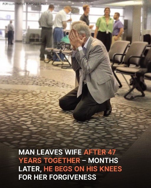 Man Who Left His Wife of 47 Years Begs on His Knees for Her Forgiveness Months Later — Story of the Day