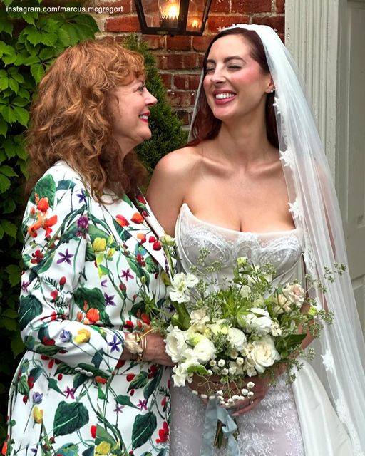 Susan Sarandon’s Daughter, 39, Weds in ‘French Garden’ Ceremony, Wearing Corset Gown That Sparks Heated Reaction: Photos