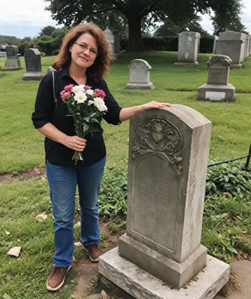 Woman meets a person online. Then Finds His Photo at a Cemetery Before His Arrival