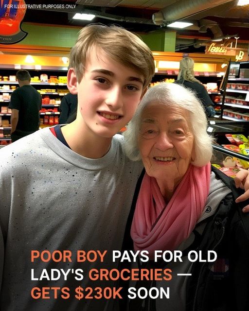 Poor Boy Pays for Old Lady’s Groceries, His Granny Gets $230k to Pay for Treatment Days Later – Story of the Day