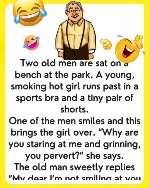 Old Men Sitting On A Bench…We’ve chuckled with tears with this joke… YOU CAN READ ENTIRE JOKE IN THE FIRST COMMENT