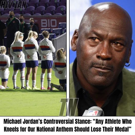 Michael Jordan Sparks Controversy: “Any Athlete Who Dares Kneel for Our National Anthem Deserves to Have Their Medal Stripped Immediately.” – Thung