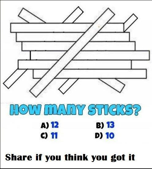 Can you tell me the number of sticks?